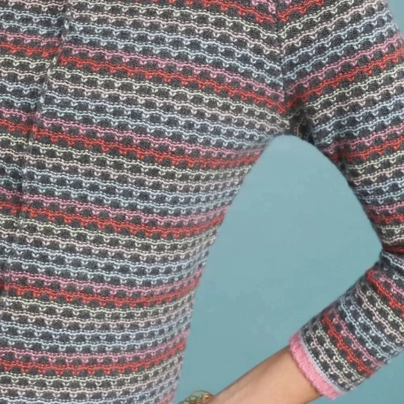 Anthropologie  Eastmade Striped Cashmere Cardigan - Picture 2 of 11
